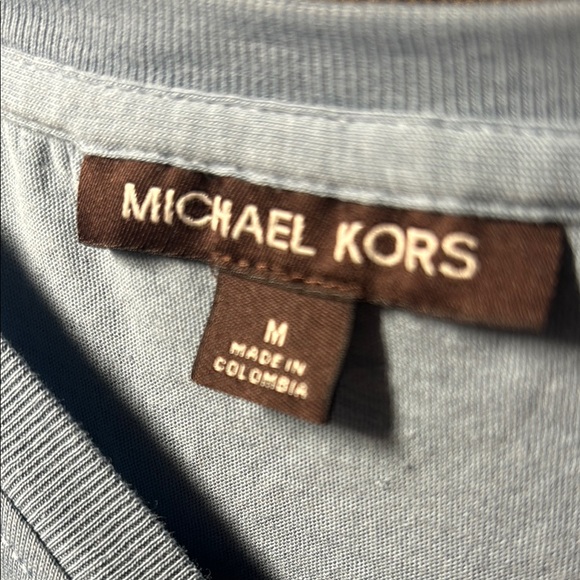 NEW Michael Kors Blue Long Sleeve Top - Picture 3 of 5